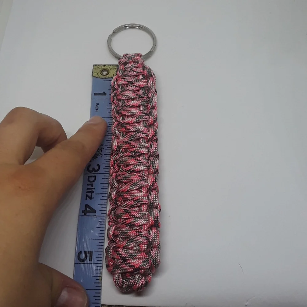 double layer paracord keychain